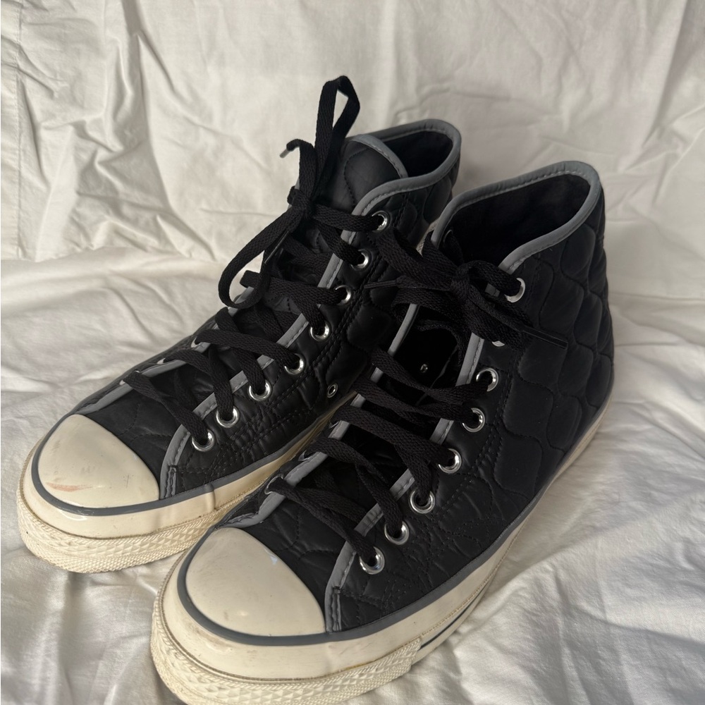 Converse Black Quilted High-Top Sneakers